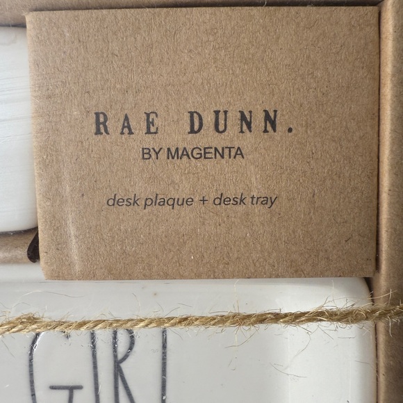 NEW Rae Dunn GOAL DIGGER/GET IT GIRL - Desk Plaque & Tray Organizer - Picture 4 of 5